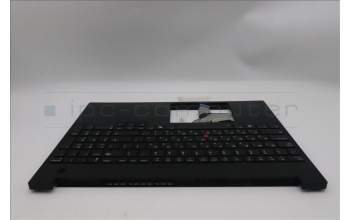 Lenovo 5M11S10369 C-Abdeckung mit Tastatur, Hebräisch, schwarz, Hintergrundbeleuchtung