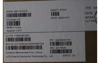 Lenovo 5M11S10379 C-Abdeckung mit Tastatur, Portugiesisch, schwarz, Hintergrundbeleuchtung