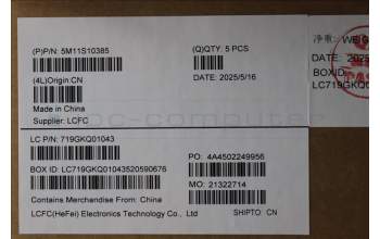 Lenovo 5M11S10385 C-Abdeckung mit Tastatur, Tschechisch/Slowakisch, schwarz, Hintergrundbeleuchtung, GB