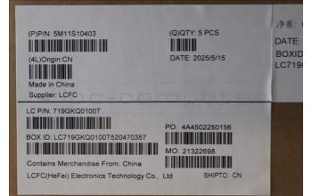 Lenovo 5M11S10403 C-Abdeckung mit Tastatur, Englisch (GB), schwarz, Hintergrundbeleuchtung