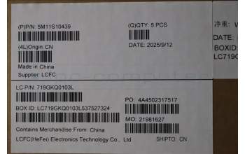 Lenovo 5M11S10439 C-Abdeckung mit Tastatur, Ukraine, schwarz, Hintergrundbeleuchtung