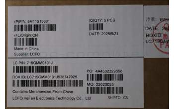 Lenovo 5M11S15581 MECH_ASM BL KB BK MG DEN CHY