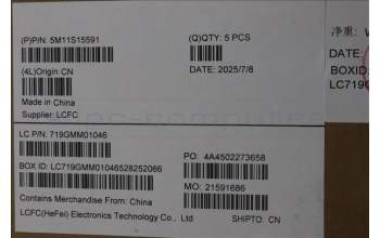 Lenovo 5M11S15591 MECH_ASM BL KB BK MG EURO ENG LTN