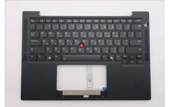 Lenovo 5M11S15606 C-Abdeckung mit Tastatur, Hebräisch, schwarz, Hintergrundbeleuchtung