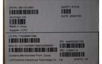 Lenovo 5M11S15651 C-Abdeckung mit Tastatur, Schweiz, schwarz, Hintergrundbeleuchtung