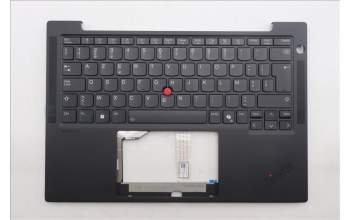 Lenovo 5M11S15678 C-Abdeckung mit Tastatur, Belgisch, schwarz, Hintergrundbeleuchtung, Mobiles Breitband, GB