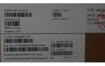 Lenovo 5M11S15754 C-Abdeckung mit Tastatur, Slowenisch, schwarz, Hintergrundbeleuchtung, Mobiles Breitband