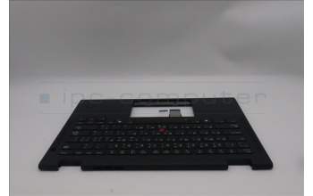 Lenovo 5M11S15861 C-Abdeckung mit Tastatur, Arabisch, schwarz, Hintergrundbeleuchtung, US