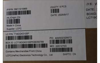 Lenovo 5M11S15865 C-Abdeckung mit Tastatur, Belgisch, schwarz, Hintergrundbeleuchtung, GB