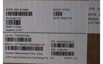 Lenovo 5M11S15885 MECH_ASM BL KB BK DEN SRX