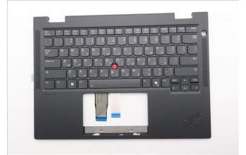 Lenovo 5M11S15917 C-Abdeckung mit Tastatur, Hebräisch, schwarz, Hintergrundbeleuchtung