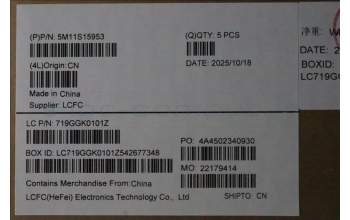 Lenovo 5M11S15953 C-Abdeckung mit Tastatur, Portugiesisch, schwarz, Hintergrundbeleuchtung