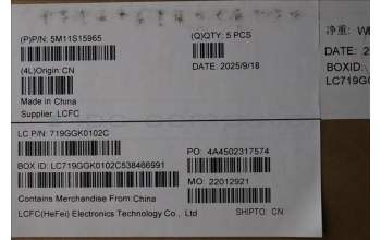 Lenovo 5M11S15965 C-Abdeckung mit Tastatur, Spanisch, schwarz, Hintergrundbeleuchtung