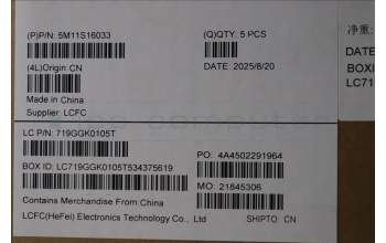 Lenovo 5M11S16033 C-Abdeckung mit Tastatur, Dänisch, schwarz, Hintergrundbeleuchtung, Mobiles Breitband, GB