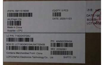 Lenovo 5M11S16098 C-Abdeckung mit Tastatur, Skandinavien, schwarz, Hintergrundbeleuchtung, Mobiles Breitband