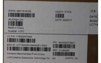 Lenovo 5M11S16109 C-Abdeckung mit Tastatur, Slowenisch, schwarz, Hintergrundbeleuchtung, Mobiles Breitband