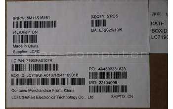 Lenovo 5M11S16161 C-Abdeckung mit Tastatur, Belgisch, schwarz, Hintergrundbeleuchtung, GB