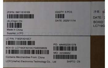 Lenovo 5M11S16169 C-Abdeckung mit Tastatur, Bulgarisch, schwarz, Hintergrundbeleuchtung, GB