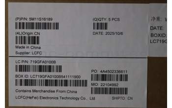 Lenovo 5M11S16189 C-Abdeckung mit Tastatur, Estnisch, schwarz, Hintergrundbeleuchtung