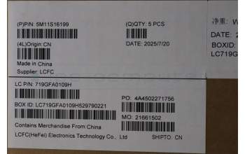 Lenovo 5M11S16199 C-Abdeckung mit Tastatur, Französisch, schwarz, Hintergrundbeleuchtung