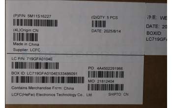 Lenovo 5M11S16227 C-Abdeckung mit Tastatur, Italienisch, schwarz, Hintergrundbeleuchtung