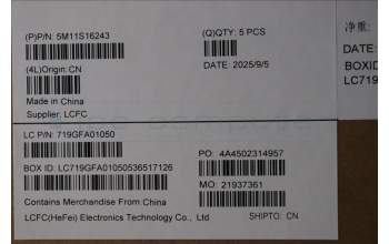 Lenovo 5M11S16243 C-Abdeckung mit Tastatur, Norwegisch, schwarz, Hintergrundbeleuchtung