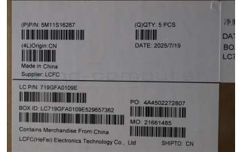 Lenovo 5M11S16267 C-Abdeckung mit Tastatur, Schwedisch/Finnisch, schwarz, Hintergrundbeleuchtung