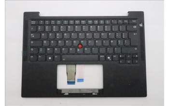 Lenovo 5M11S16345 C-Abdeckung mit Tastatur, Französisch, schwarz, Hintergrundbeleuchtung, Mobiles Breitband
