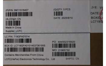 Lenovo 5M11S16407 C-Abdeckung mit Tastatur, Slowenisch, schwarz, Hintergrundbeleuchtung, Mobiles Breitband