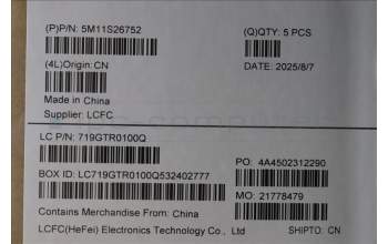 Lenovo 5M11S26752 C-Abdeckung mit Tastatur, Belgisch, schwarz, GB