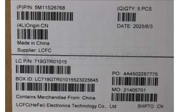 Lenovo 5M11S26768 C-Abdeckung mit Tastatur, Italienisch, schwarz