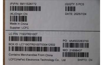 Lenovo 5M11S26772 C-Abdeckung mit Tastatur, Portugiesisch, schwarz