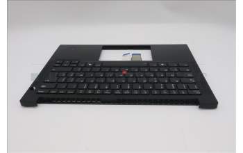 Lenovo 5M11S26834 C-Abdeckung mit Tastatur, Belgisch, schwarz, Hintergrundbeleuchtung, GB
