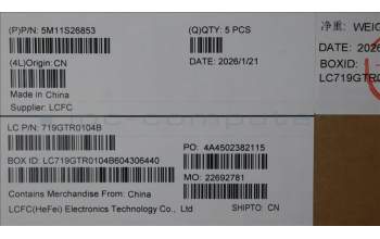 Lenovo 5M11S26853 C-Abdeckung mit Tastatur, Griechisch, schwarz, Hintergrundbeleuchtung