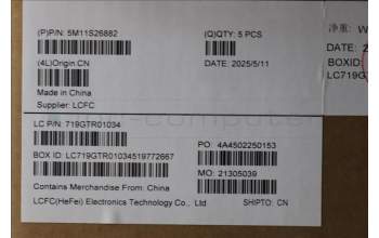 Lenovo 5M11S26882 C-Abdeckung mit Tastatur, Tschechisch/Slowakisch, schwarz, Hintergrundbeleuchtung, GB