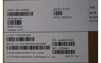 Lenovo 5M11S26886 C-Abdeckung mit Tastatur, Slowenisch, schwarz, Hintergrundbeleuchtung