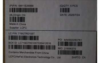 Lenovo 5M11S26888 C-Abdeckung mit Tastatur, Schwedisch/Finnisch, schwarz, Hintergrundbeleuchtung