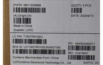 Lenovo 5M11S26898 C-Abdeckung mit Tastatur, Schweiz, schwarz, Hintergrundbeleuchtung