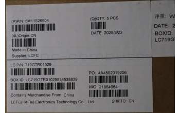 Lenovo 5M11S26904 C-Abdeckung mit Tastatur, Englisch (GB), schwarz, Hintergrundbeleuchtung