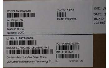 Lenovo 5M11S26908 C-Abdeckung mit Tastatur, Englisch (US, Euro), schwarz, Hintergrundbeleuchtung