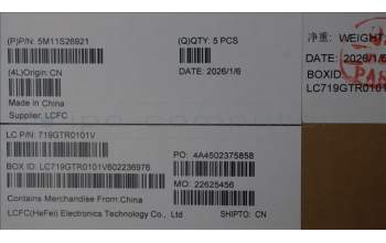 Lenovo 5M11S26921 C-Cover with keyboard, Japanese, Black, Backlight, JP