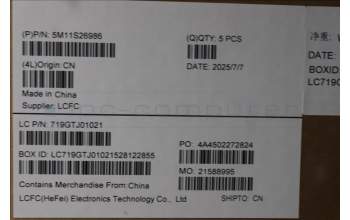 Lenovo 5M11S26986 MECH_ASM FRU KBD CCV GER(Chicony)UK BK