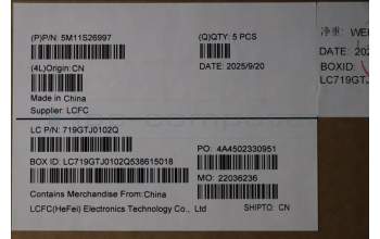 Lenovo 5M11S26997 C-Abdeckung mit Tastatur, Norwegisch, schwarz