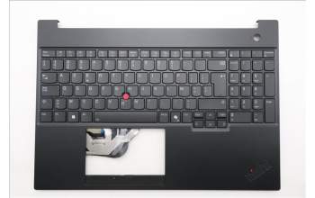Lenovo 5M11S27051 C-Abdeckung mit Tastatur, Belgisch, schwarz, Hintergrundbeleuchtung, GB