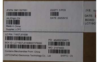 Lenovo 5M11S27051 C-Abdeckung mit Tastatur, Belgisch, schwarz, Hintergrundbeleuchtung, GB