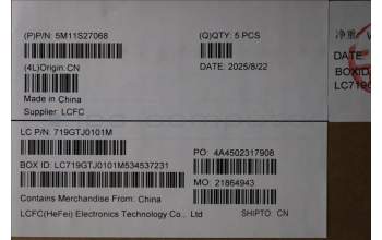 Lenovo 5M11S27068 C-Abdeckung mit Tastatur, Ungarisch, schwarz, Hintergrundbeleuchtung