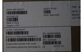 Lenovo 5M11S27077 C-Abdeckung mit Tastatur, Norwegisch, schwarz, Hintergrundbeleuchtung