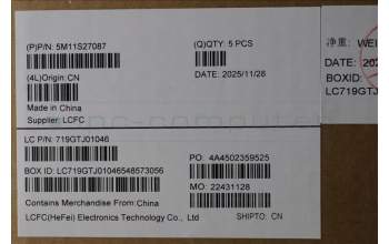 Lenovo 5M11S27087 C-Abdeckung mit Tastatur, Tschechisch/Slowakisch, schwarz, Hintergrundbeleuchtung, GB