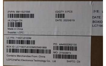 Lenovo 5M11S27095 C-Abdeckung mit Tastatur, Skandinavien, schwarz, Hintergrundbeleuchtung