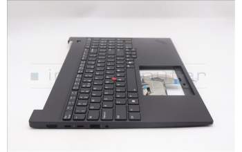 Lenovo 5M11S27107 C-Abdeckung mit Tastatur, Englisch (US, Euro), schwarz, Hintergrundbeleuchtung